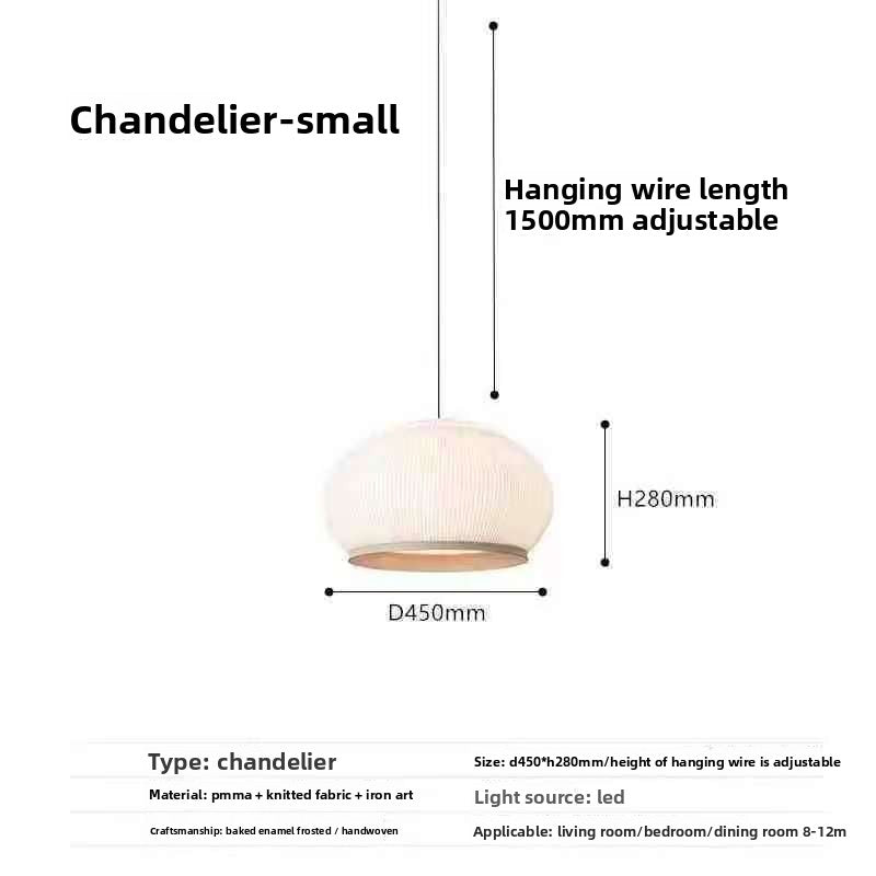 Designer Knitted Fabric Chandelier
