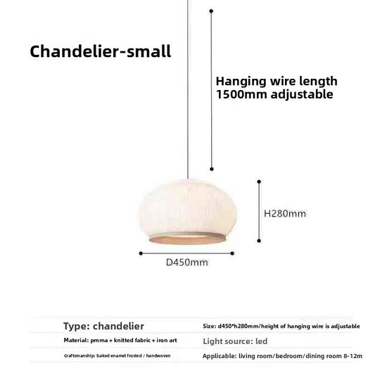 Designer Knitted Fabric Chandelier