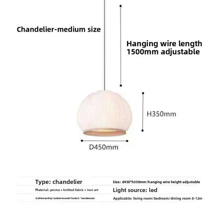 Designer Knitted Fabric Chandelier
