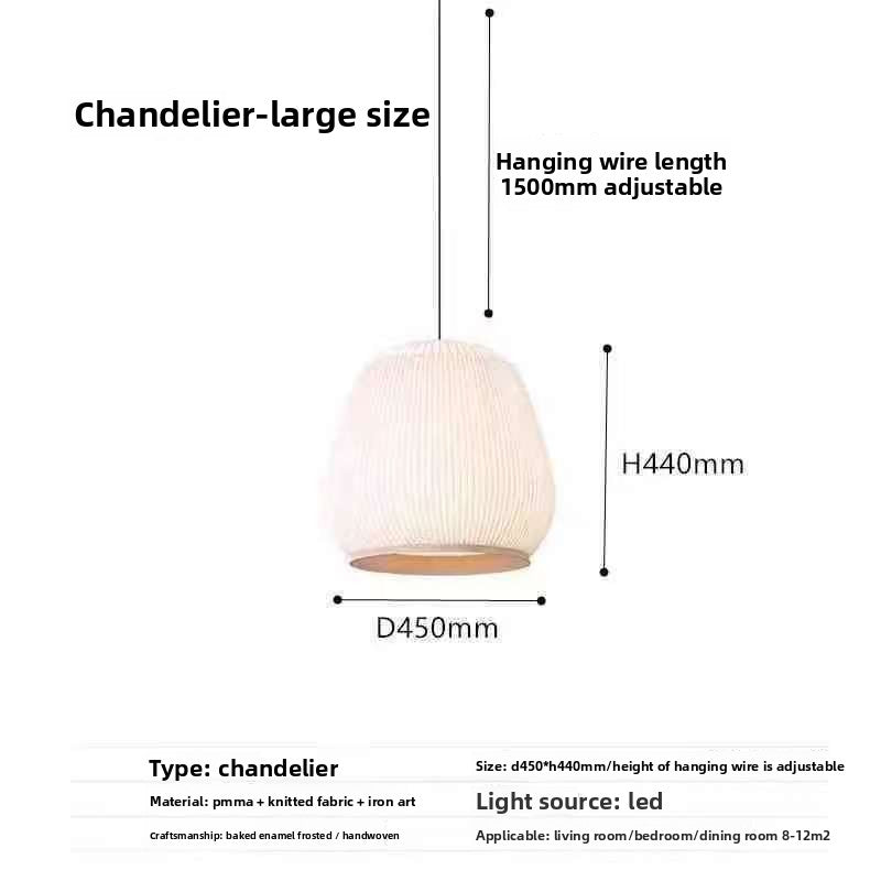 Designer Knitted Fabric Chandelier
