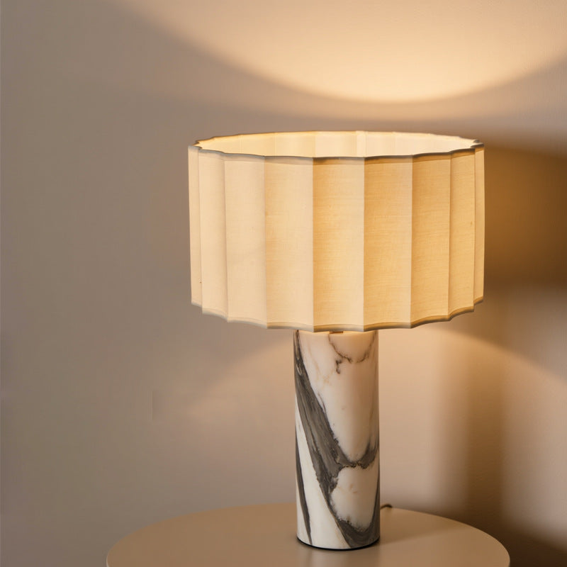 Designer Marble Table Lamp with Three Color Dimmable LED
