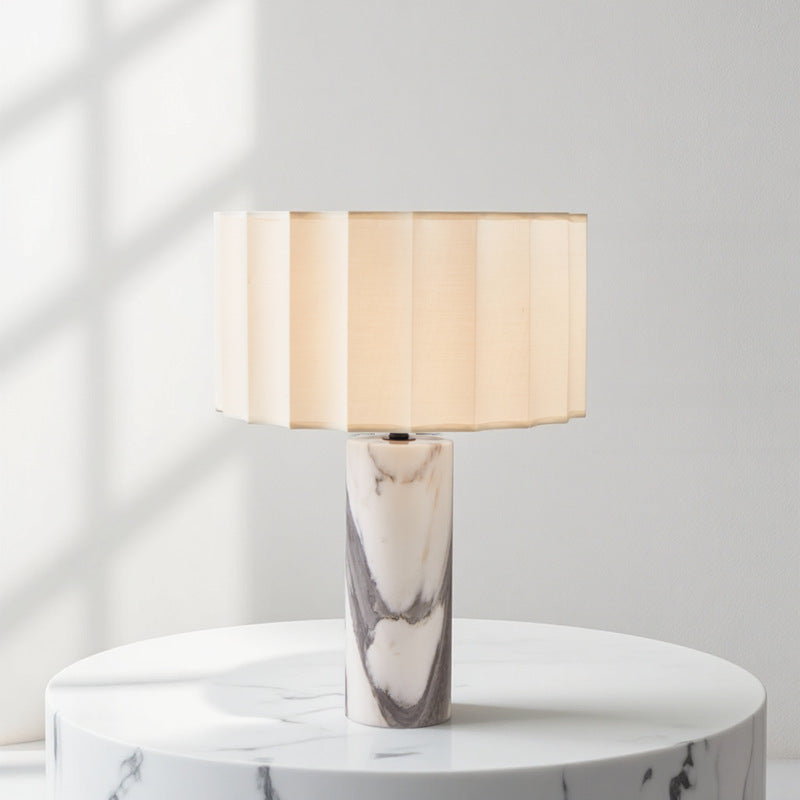 Designer Marble Table Lamp with Three Color Dimmable LED