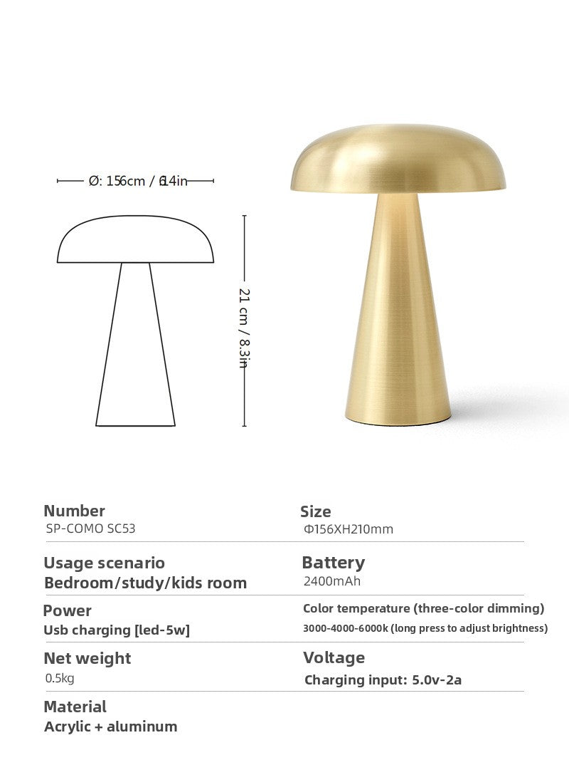 Designer Mushroom Table Lamp
