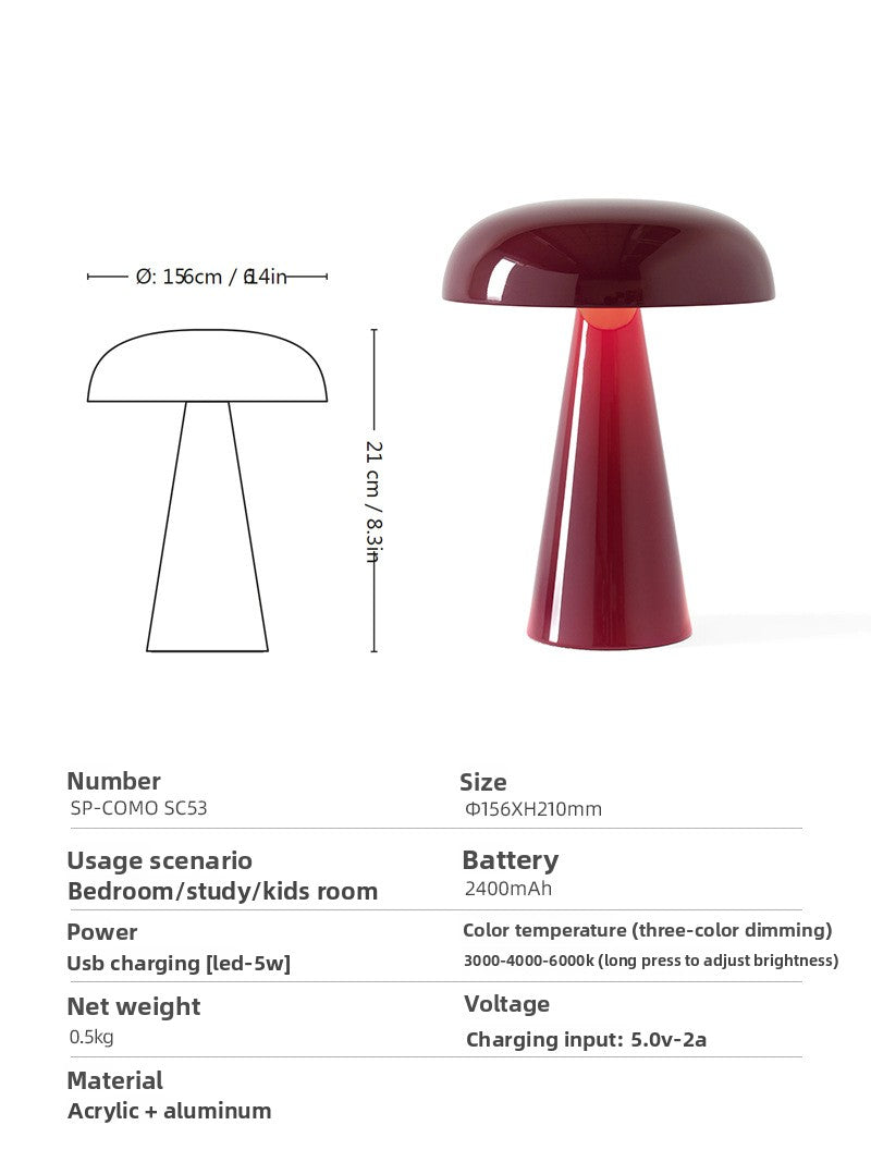 Designer Mushroom Table Lamp