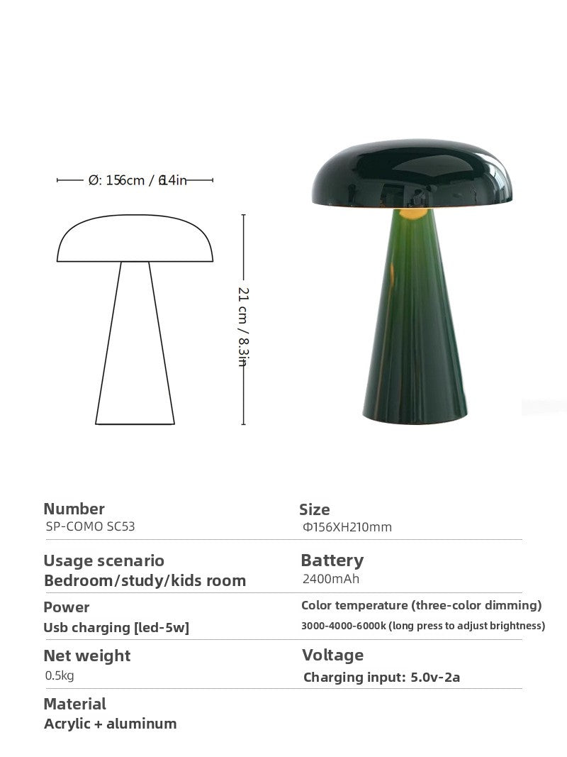 Designer Mushroom Table Lamp