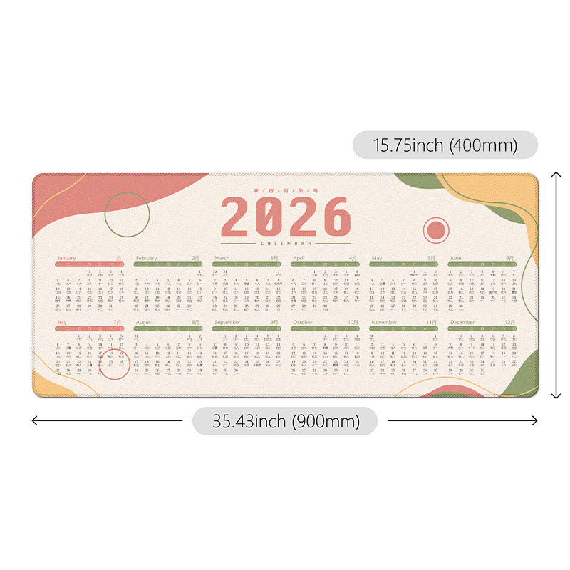 Desk Calendar Mat