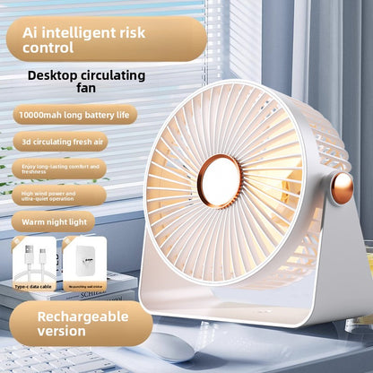 Desk electric fan