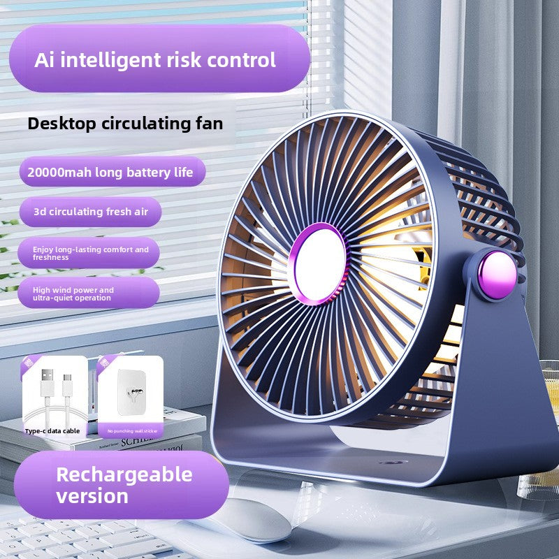 Desk electric fan
