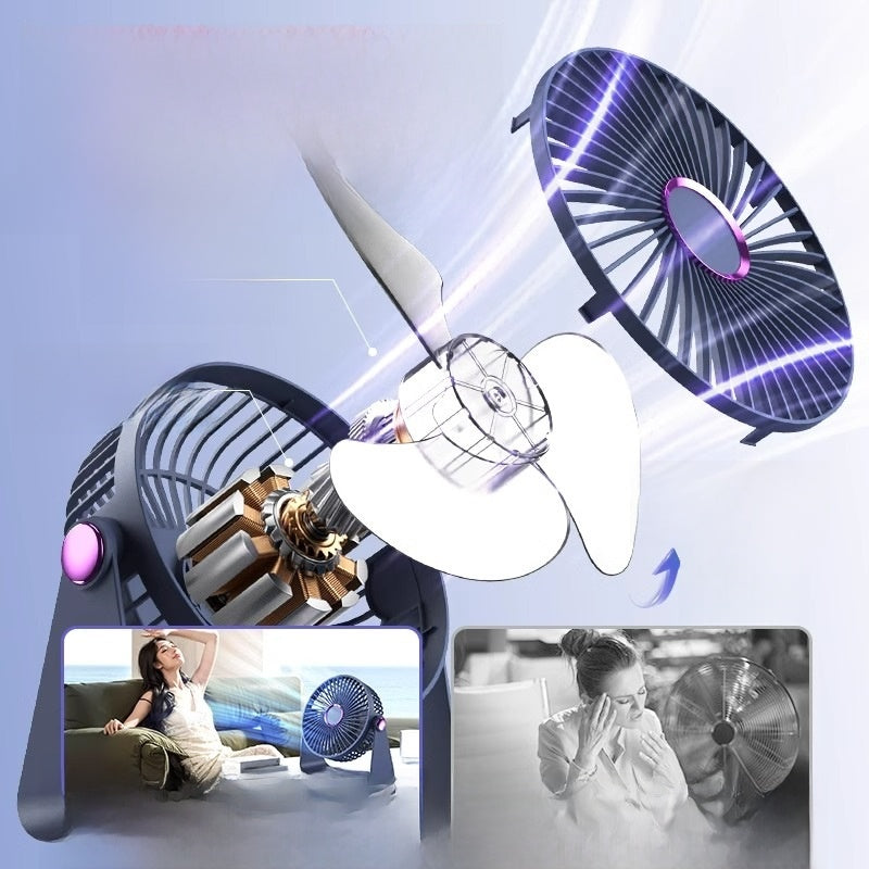 Desk electric fan