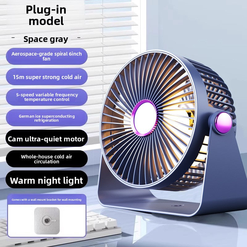 Desk electric fan
