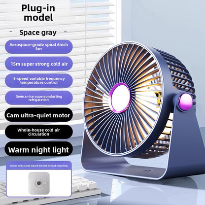 Desk electric fan