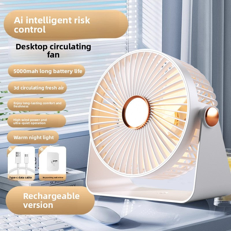 Desk electric fan