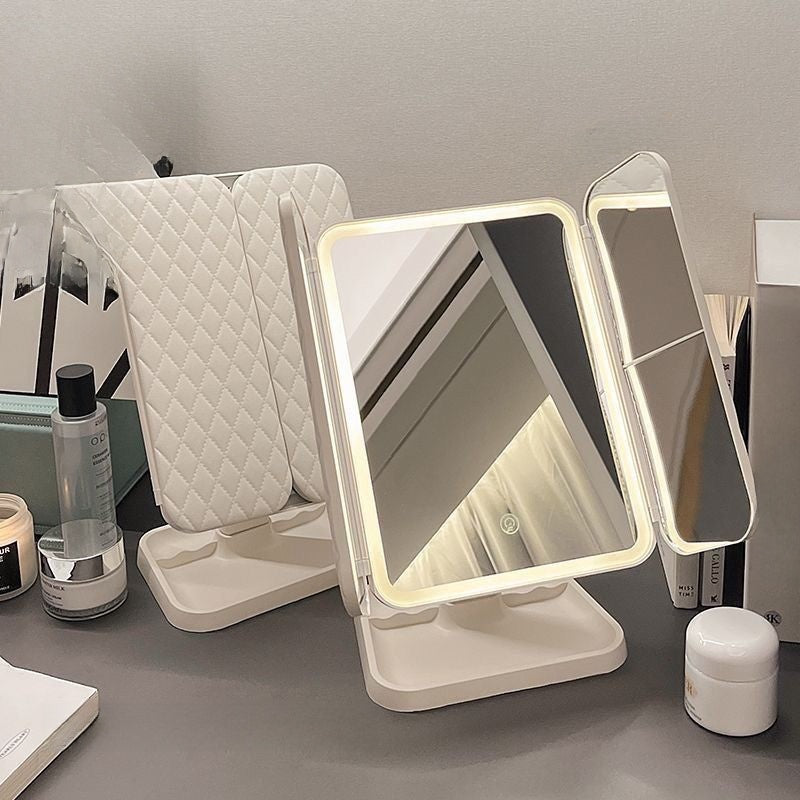 Desk Makeup Mirror with Lighting