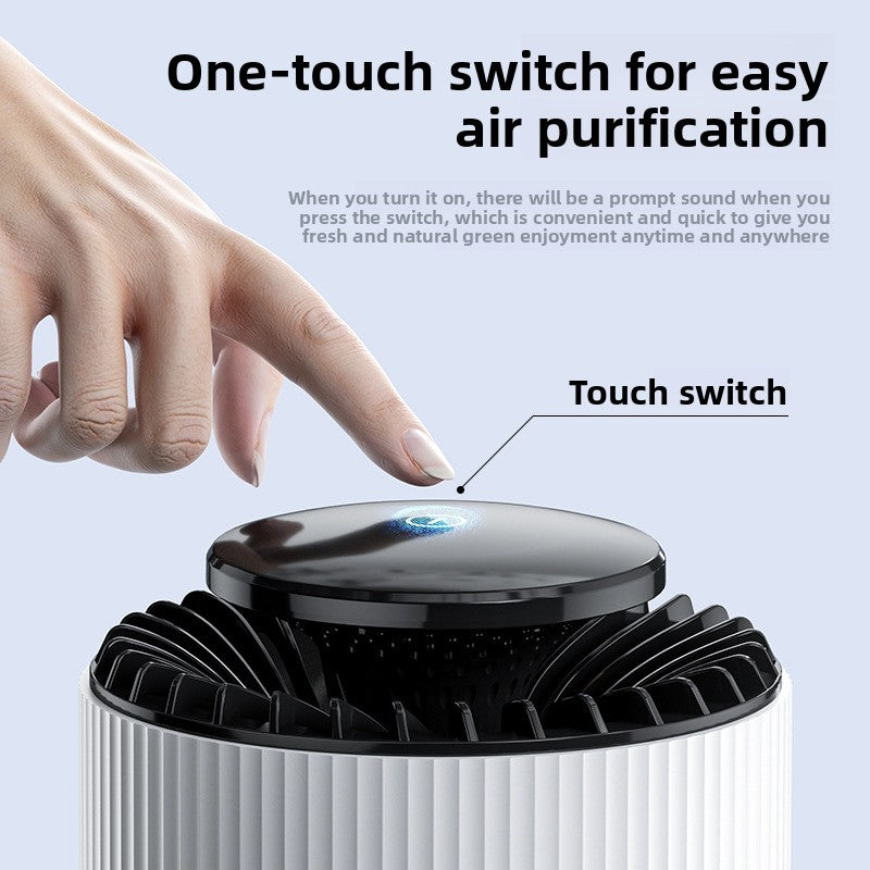 Desktop Air Purifier with Table Lamp