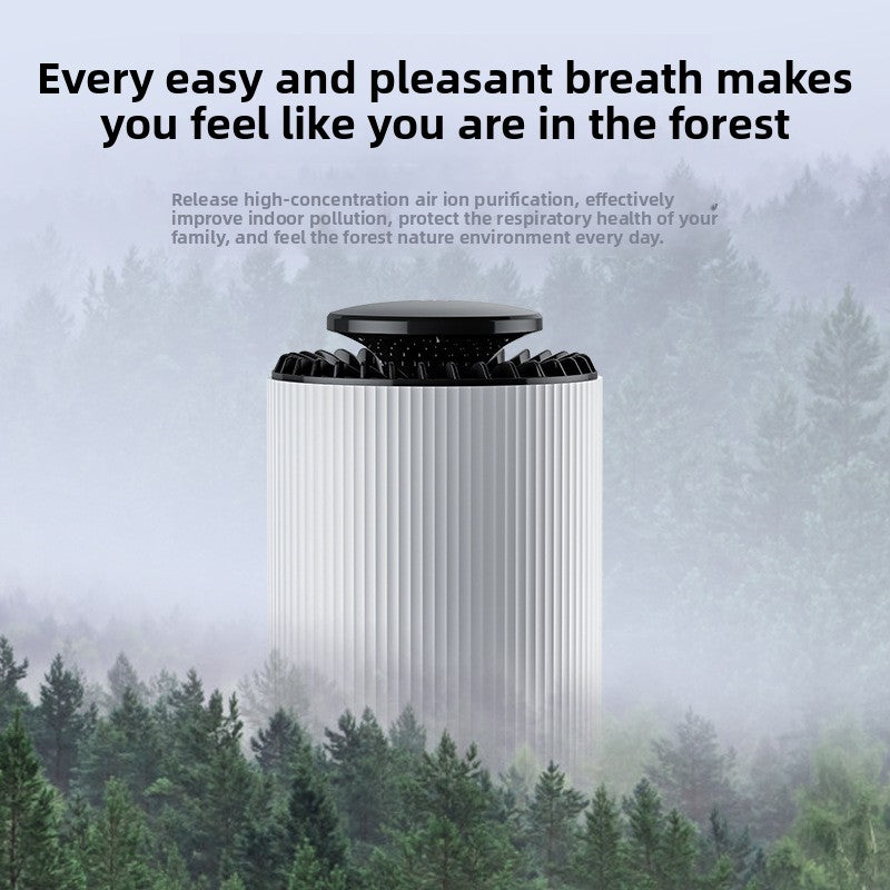 Desktop Air Purifier with Table Lamp