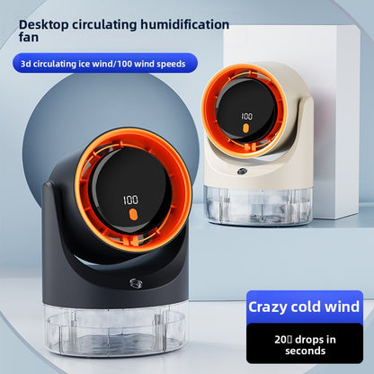 Desktop bladeless fan