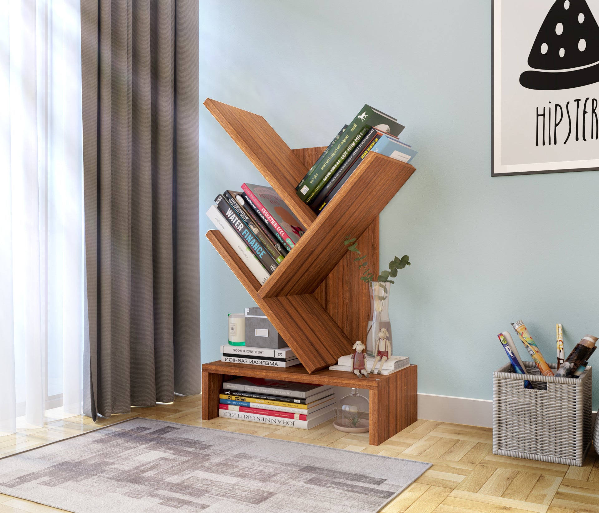 Desktop Bookshelf Multi-Layer Storage Rack