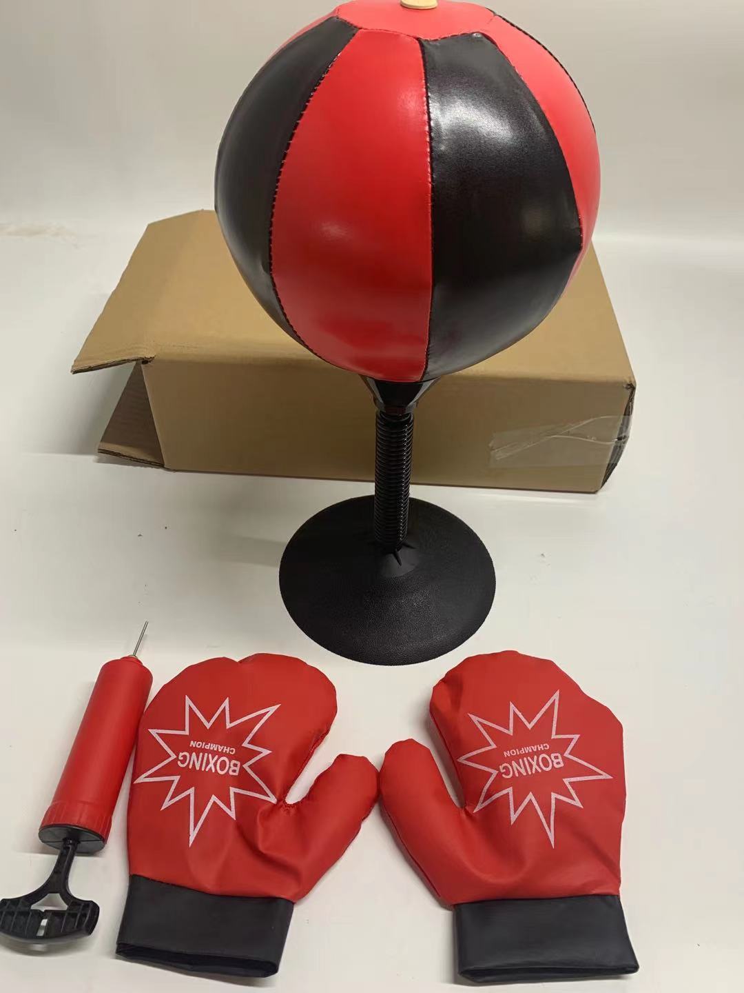 Desktop Boxing Training Ball with Gloves and Pump