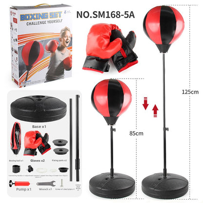 Desktop Boxing Training Ball with Gloves and Pump