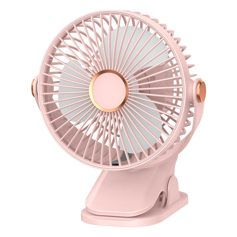 Desktop Clip-On Small Fan Silent Small Student Dormitory Office USB Charging 2026 Mini Portable Fan