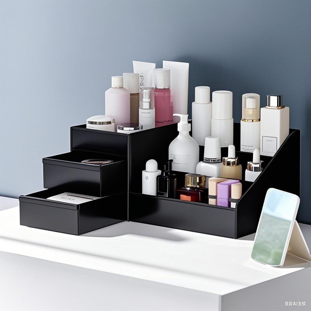 Desktop Cosmetics Organizer with Drawer
