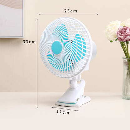 Desktop desk clamp electric fan