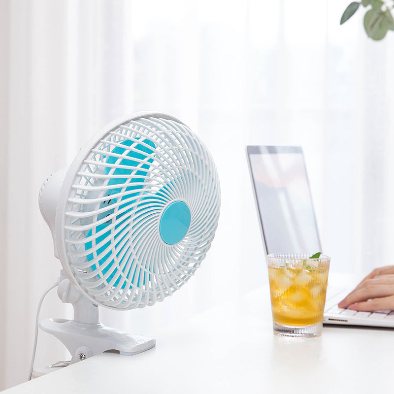 Desktop desk clamp electric fan