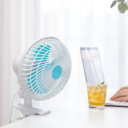 Desktop desk clamp electric fan