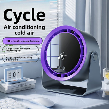 Desktop Fan for Home Use, Quiet Electric Fan, Portable Compact Fan for Office