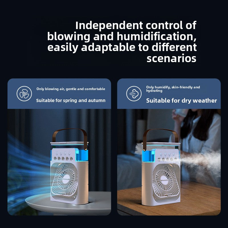 Desktop fan humidifier
