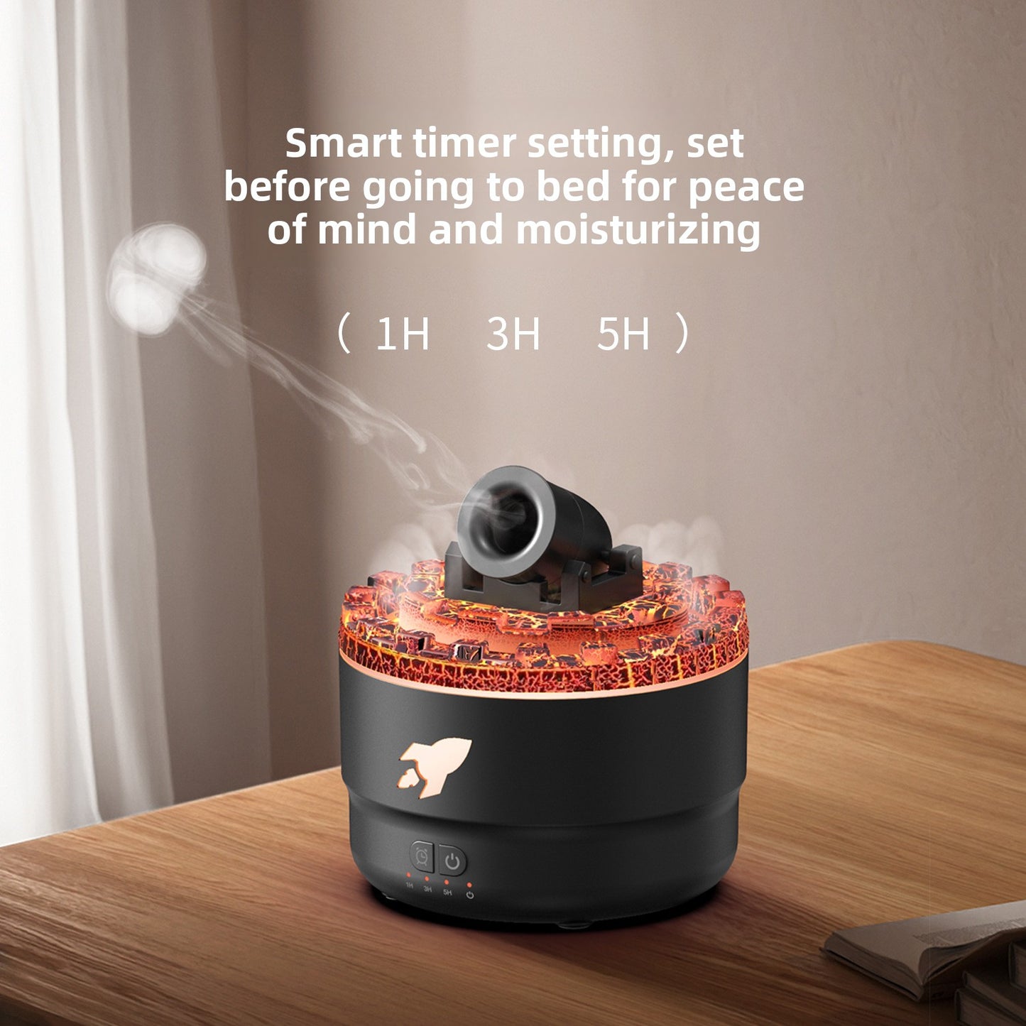 Desktop Humidifier with Colorful Atmosphere Lighting