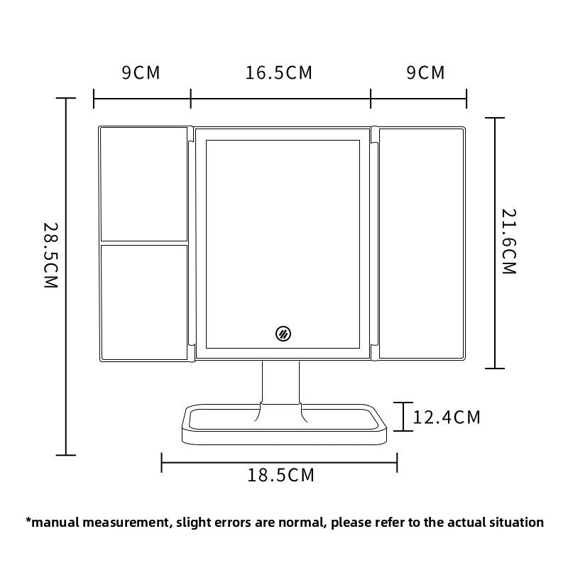 Desktop makeup mirror