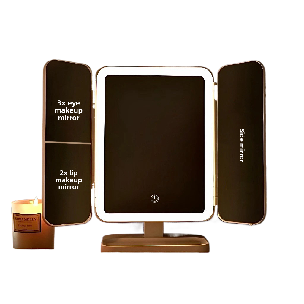 Desktop makeup mirror