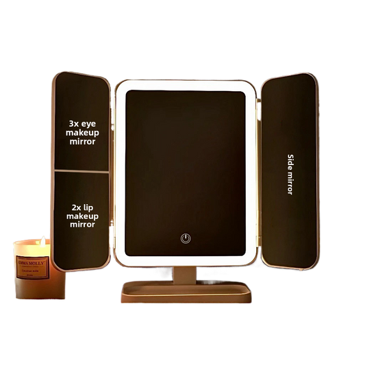 Desktop makeup mirror