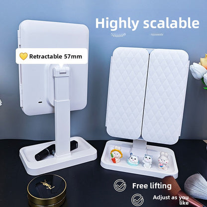 Desktop makeup mirror