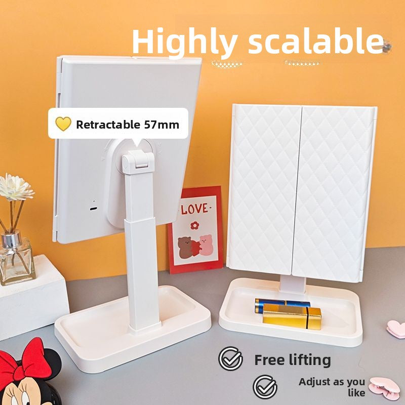 Desktop makeup mirror