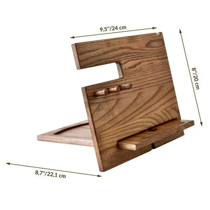 Desktop Multi-Purpose Solid Wood Organizer Rack