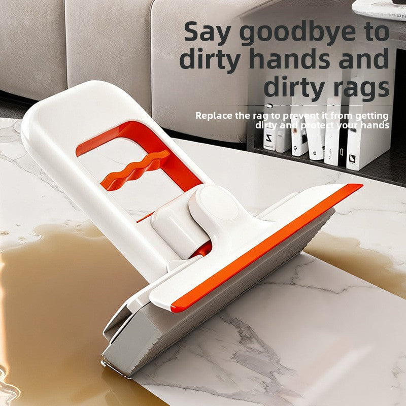 Desktop PVA Mop with Built-in Squeegee