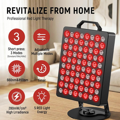 Desktop Red Light Therapy Panel Lamp