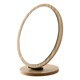 Desktop Rotatable Wooden Makeup Mirror