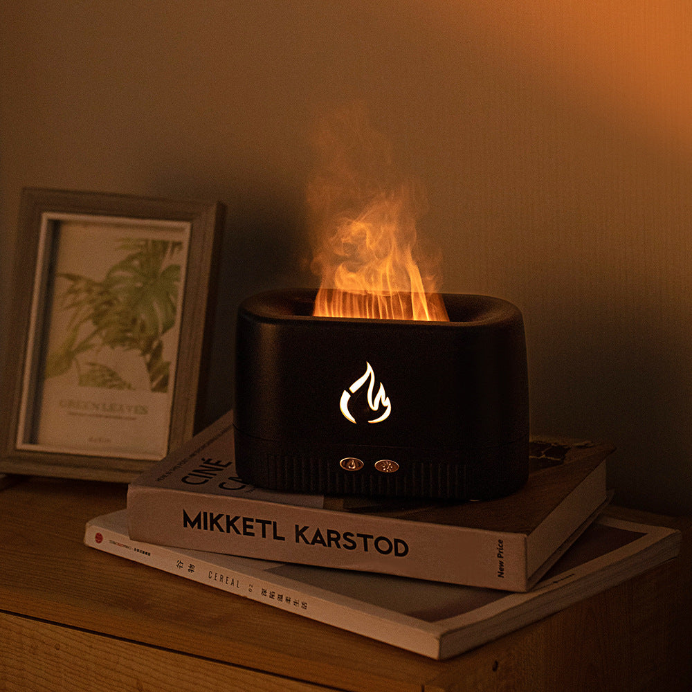 Desktop seven-color flame humidifier