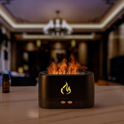 Desktop seven-color flame humidifier