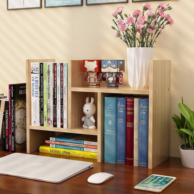 Desktop small bookshelf