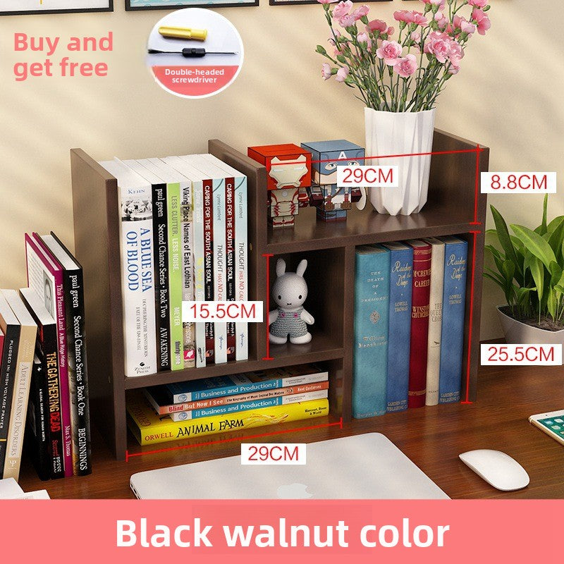 Desktop small bookshelf