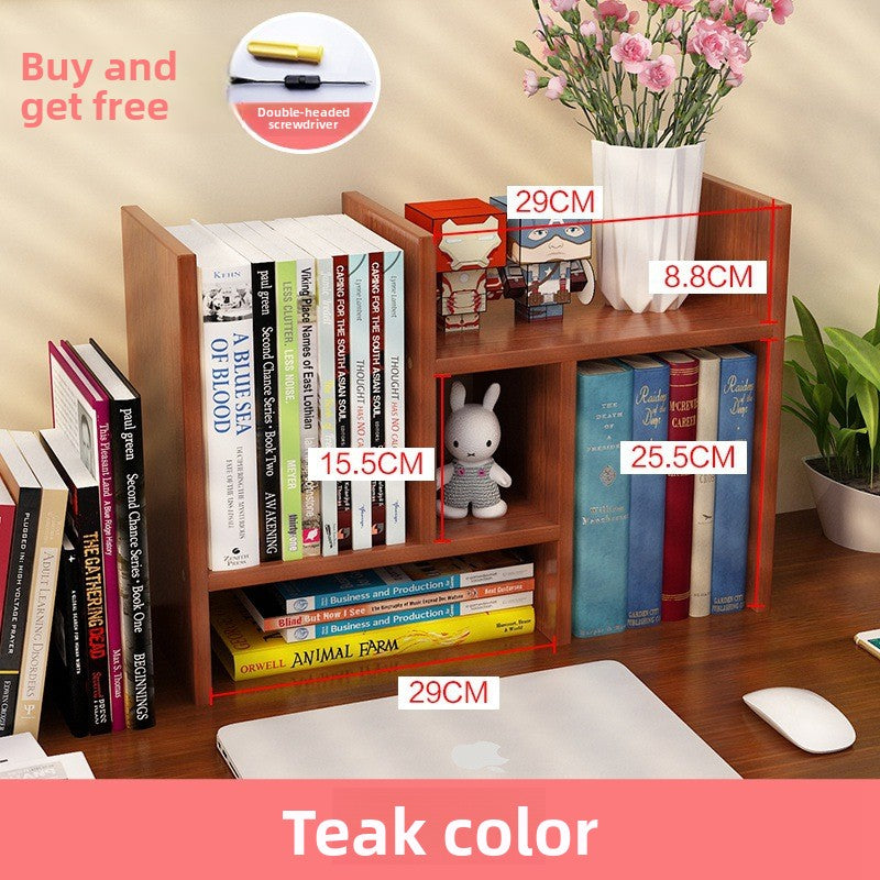 Desktop small bookshelf