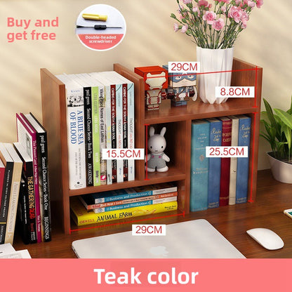 Desktop small bookshelf
