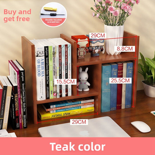 Desktop small bookshelf