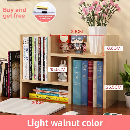 Desktop small bookshelf