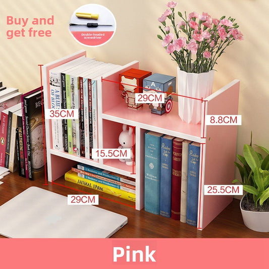 Desktop small bookshelf