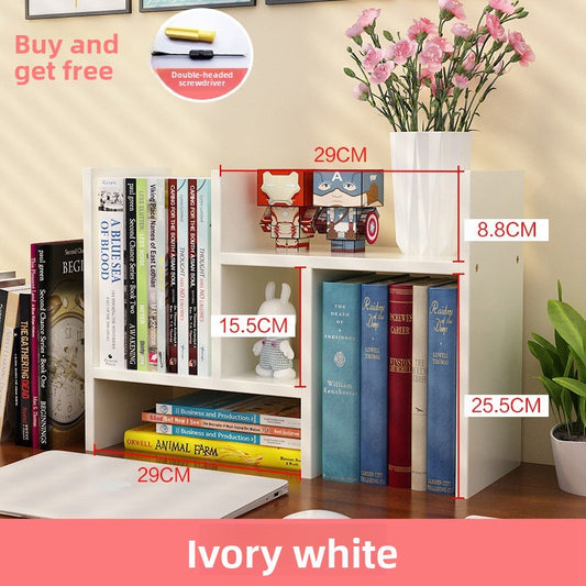 Desktop small bookshelf